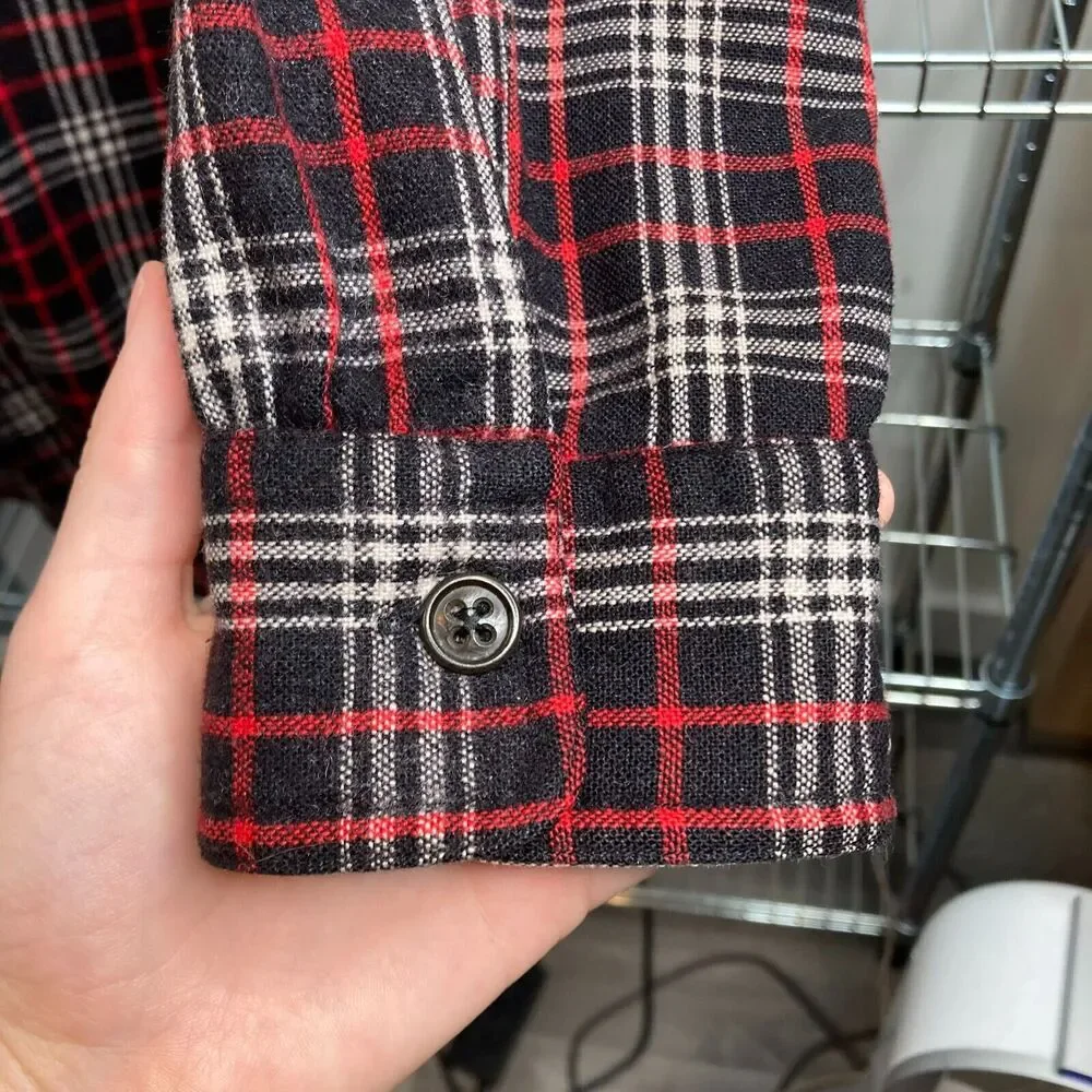 Ralph Lauren Polo Sport Men’s Wool Blend Red Plaid Preppy Layers Shacket‎ Size L